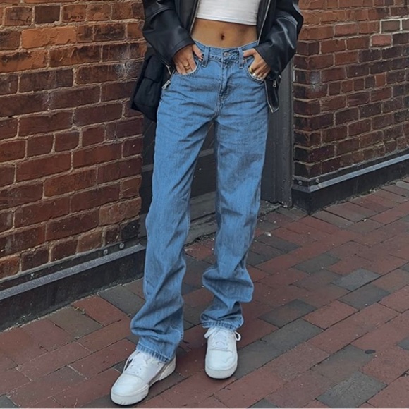Levi's Denim - Levi’s Low Pro Straight Charlie Try Medium Baggy Loose Relaxed 90s Jeans Y2K 26